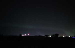 Ben Boetter/Peninsula Clarion  Fireworks in celebration of the New York explode over Kenai's south beach on Jan. 1, 2017 in Kenai.