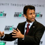 Louisiana Gov. Bobby Jindal speaks at the free market Club for Growth winter economic conference at the Breakers Hotel Saturday, Feb. 28, 2015, in Palm Beach, Fla.
