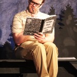 Chris Pepper runs through a scene from the upcoming Triumvirate Theatre showing of &ldquo;Almost, Maine&rdquo; during a rehearsal Wednesday, Feb. 8, 2017 at the theater in North Kenai, Alaska.