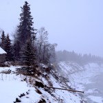 Eroding&nbsp;at&nbsp;roughly&nbsp;3&nbsp;feet&nbsp;per&nbsp;year,&nbsp;the&nbsp;Kenai&nbsp;River&nbsp;bluffs&nbsp;encroach&nbsp;on&nbsp;an&nbsp;outbuilding&nbsp;of&nbsp;Paul&nbsp;Karaffa’s&nbsp;property&nbsp;on&nbsp;Friday,&nbsp;Feb.&nbsp;10,&nbsp;2017&nbsp;in&nbsp;Old&nbsp;Town&nbsp;Kenai,&nbsp;Alaska.&nbsp;About&nbsp;half&nbsp;of&nbsp;Karaffa’s&nbsp;bluff-top&nbsp;land,&nbsp;on&nbsp;which&nbsp;he’s&nbsp;lived&nbsp;since&nbsp;1944,&nbsp;has&nbsp;eroded&nbsp;away.&nbsp;The&nbsp;eroded&nbsp;portion&nbsp;is&nbsp;among&nbsp;22&nbsp;mostly&nbsp;underwater&nbsp;properties&nbsp;that&nbsp;the&nbsp;city&nbsp;of&nbsp;Kenai&nbsp;is&nbsp;seeking&nbsp;to&nbsp;buy&nbsp;to&nbsp;carry&nbsp;out&nbsp;a&nbsp;bluff-erosion&nbsp;prevention&nbsp;project,&nbsp;tentatively&nbsp;scheduled&nbsp;to&nbsp;start&nbsp;construction&nbsp;in&nbsp;2019.&nbsp;(Ben Boettger/Peninsula Clarion)
