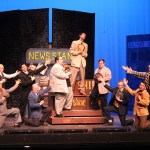 Cast members perform a song during a run-through of &ldquo;Guys and Dolls&rdquo; on Tuesday, Feb. 21, 2017 at the Renee C. Henderson Auditorium in Kenai, Alaska. (Megan Pacer/Peninsula Clarion)