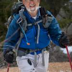 Eric Swab, 78, hikes the Ice Cave Creek Trail near Palmer Lake, Colo., before he and the weekly group branch off to climb Cap Rock Tuesday, Jan. 31, 2017. (Christian Murdock/The Gazette via AP)