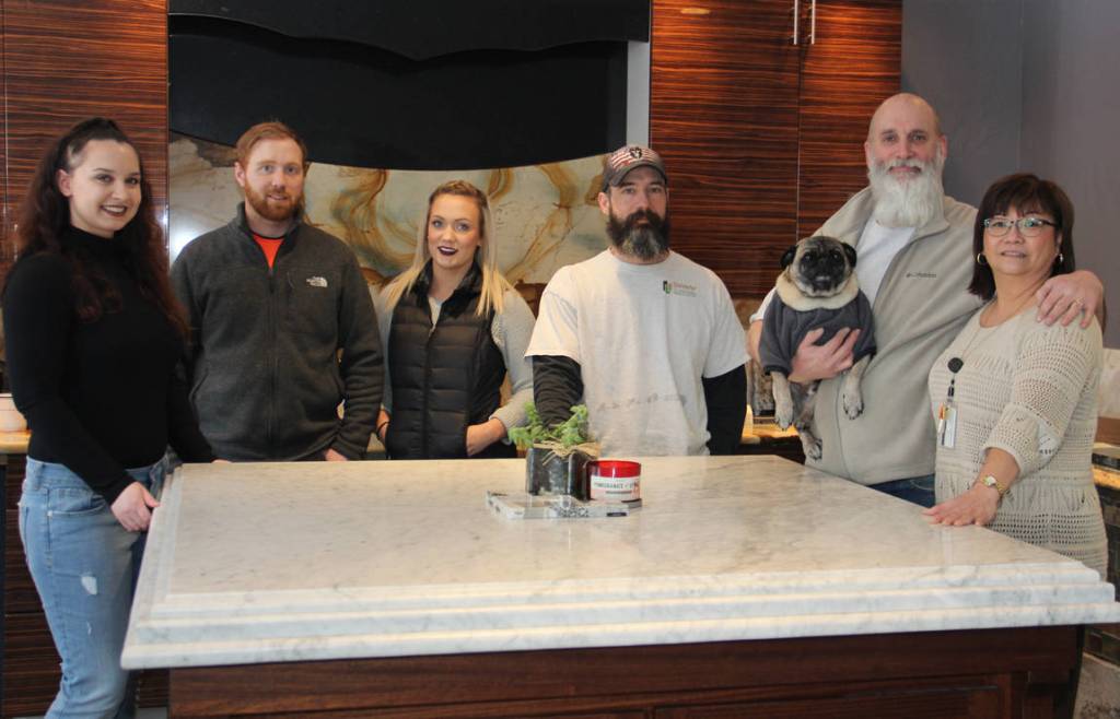 The Standerfer Stoneworks team tallies over 30 years of stone cutting experience.