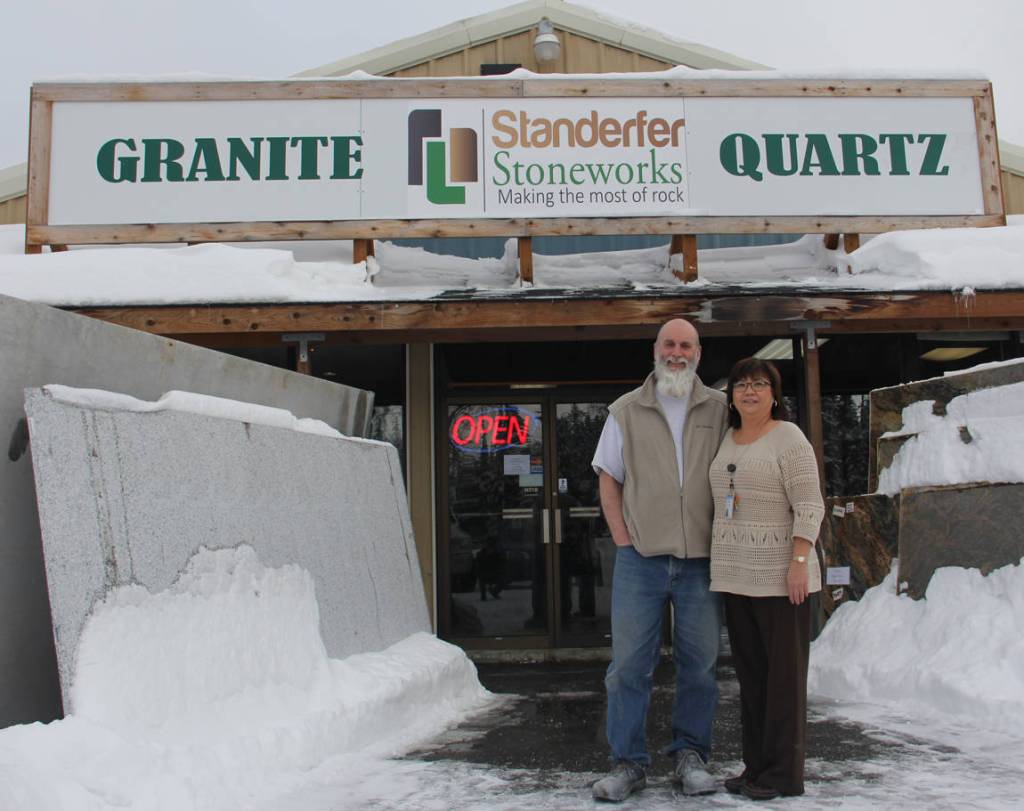 Rock on with Dave and Audrey at Standerfer Stoneworks on Kaliforansky Beach Road.