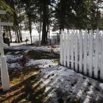 Grave markers stand in Kenai’s cemetery on Friday, March 17, 2017 in Kenai, Alaska. With the number of open plots in the cemetery shrinking, the Kenai City Council on Wednesday unanimously approved a moratorium on purchasing graves in advance for those still living. (Ben Boettger/Peninsula Clarion)