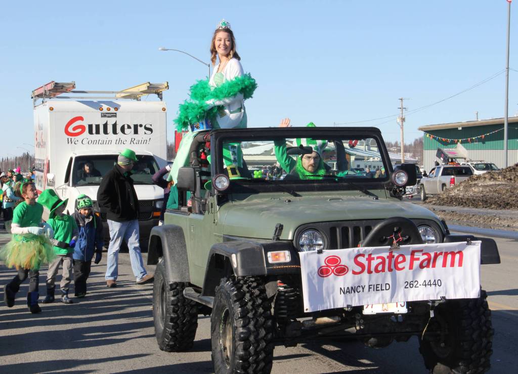 Participants march in Soldotna&rsquo;s St. Patrick&rsquo;s Day parade. Participants march in Soldotna&rsquo;s St. Patrick&rsquo;s Day parade.