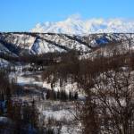 Mt. Spurr towers high over the Chuitna River on the west side of Cook Inlet near Tyonek, Alaska. PacRim, the company investing in the mine, informed the state March 31 that it was suspending its quest for permits for the mine, which would have extensively strip-mined throughout the Chuitna River watershed. (Photo courtesy Ground Truth Trekking)