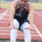 Soldotna freshman Mekhai Rich competes in the boys long jump Saturday afternoon at the Kenai Peninsula Borough track and field championships at Justin Maile Field in Soldotna. (Photo by Joey Klecka/Peninsula Clarion)