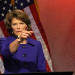 In this Nov. 3, 2016 file photo, U.S. Sen. Lisa Murkowski, R-Alaska, gestures before a public television debate in Anchorage, Alaska. President Donald Trump&rsquo;s proposed budget calls for opening the coastal plain of the Arctic National Wildlife Refuge to oil and gas drilling. The refuge takes up an area the size of West Virginia and Connecticut combined in the northeast corner of Alaska.(AP Photo/Mark Thiessen, file)