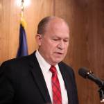 Gov. Walker held a press conference Tuesday afternoon to discuss the state budget and his compromise plan, which was rejected by the House on Monday. If a budget was not agreed upon, Walker warned of a possible government shutdown. (Erin Granger | Juneau Empire)