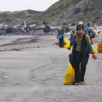 Volunteers clean beaches on remote Augustine Island