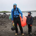 A buoy marked with Japanese characters sits in the sand on Sunday, June 4, 2017 on Augustine Island, Alaska. On the remote island’s eastern beach, trash lies entangled with the driftwood and clean volcanic sand. (Photo by Elizabeth Earl/Peninsula Clarion)