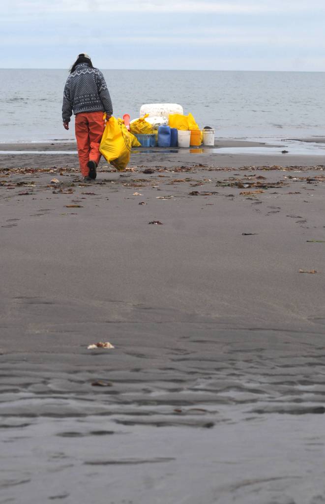 Volunteers clean beaches on remote Augustine Island