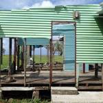 A Waitabu village house damaged by Cyclone Winston, a Category 5 storm that directly hit Fiji in 2016. (Photo courtesy Tracy Melvin)