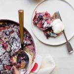 This June 1 photo shows a berry clafoutis in New York. This dish is from a recipe by Katie Workman. (Sarah E Crowder via AP)