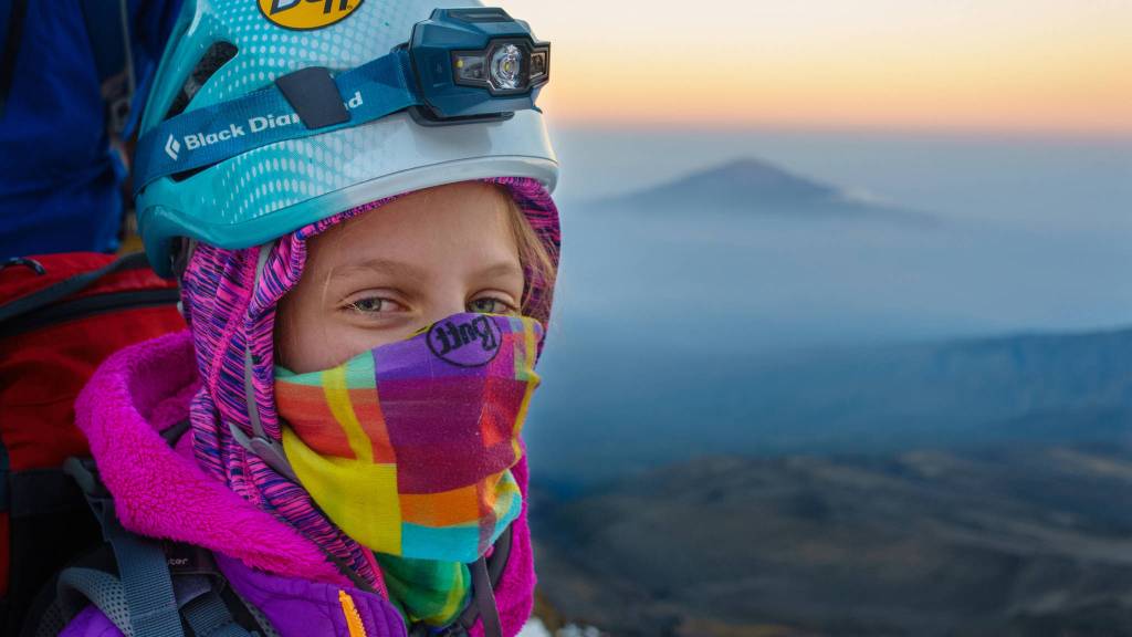 Avery Walden, then 9, stands on the side of Mt. Kilimanjaro in Tanzania on Jan. 6, 2017. Walden, her father Chris and a family friend climbed the famous mountain in January, making Avery the youngest female to ascend the mountain. (Photo courtesy Chris Walden)