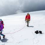 Avery Walden, then 9, leads the way to the peak of Mt. Kilimanjaro in Tanzania on Jan. 6, 2017. Walden, her father Chris and a family friend climbed the famous mountain in January, making Avery the youngest female to ascend the mountain. (Photo courtesy Chris Walden)