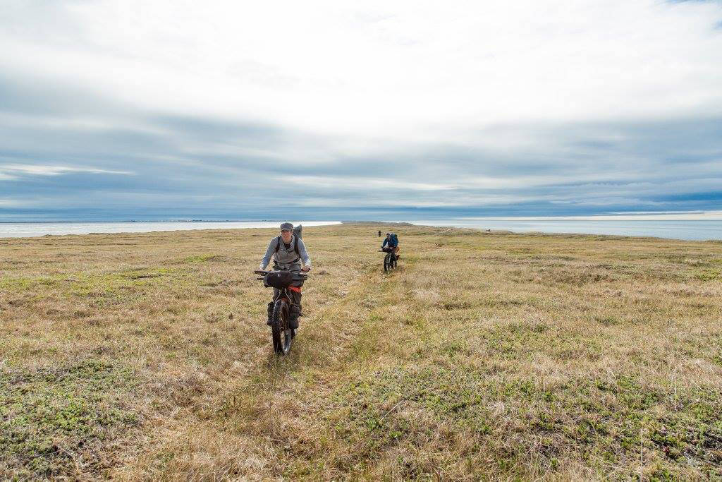 Daniel Countiss pauses before heading down a hill. (Photo courtesy Bj&