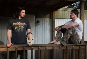 This image released by Bleecker Street shows Adam Driver, left, and Channing Tatum in &ldquo;Logan Lucky.&rdquo; (Claudette Barius/Fingerprint Releasing/Bleecker Street via AP)