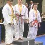 Sterling Judo Club members swept a division at the 2017 state championships: Axel Coxwell, 2nd; Peyton Williams, 1st; and Liam Way, 3rd.