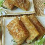 This August 2017 photo shows &ldquo;not fried egg rolls&rdquo; in New York. This dish is from a recipe by Sara Moulton. (Sara Moulton via AP)