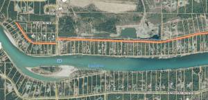 Betty Lou Drive is shown in this screenshot taken from the Kenai Peninsula Borough&rsquo;s online parcel viewer. The land owners on the road west of Fields Road recently petitioned the borough to ask them to stop maintaining the road because they wanted to avoid an upgrade construction project they said would &ldquo;change the character&rdquo; of their neighborhood. (Image courtesy Kenai Peninsula Borough)