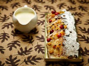 This Sept. 15 photo provided by The Culinary Institute of America shows pumpkin bread French toast in Hyde Park, N.Y. This dish is from a recipe by the CIA. (Phil Mansfield/The Culinary Institute of America via AP)