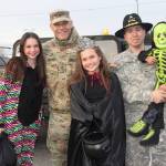 National Guardsmen greet costumed kiddos at annual Trunk or Treat.
