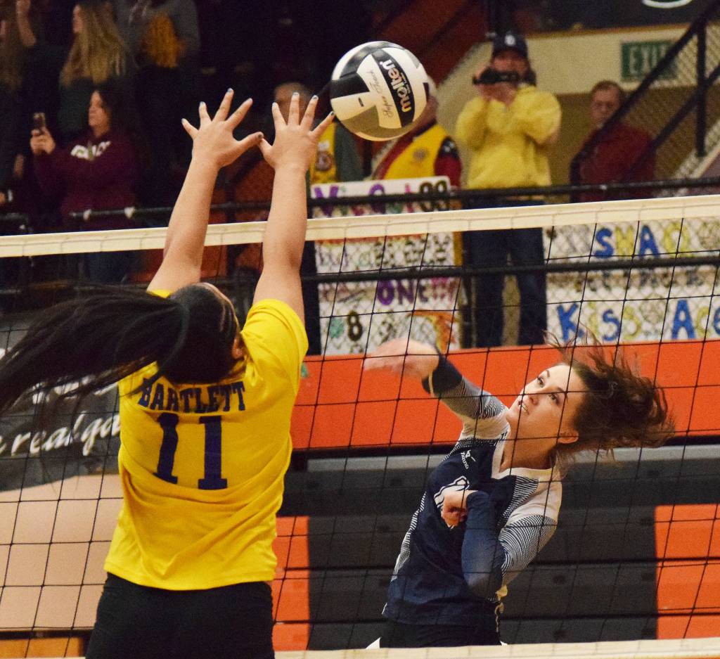 State volleyball: SoHi swept by Bartlett in 4A quarters, Nikiski dropped by Valdez at 3A level