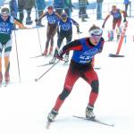Kenai Central&rsquo;s Karl Danielson races at the 2017 ASAA state nordic skiing championships Feb. 24 at Kincaid Park in Anchorage.