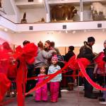 The line to meet Santa Claus at the annual Christmas Comes to Kenai event filled the Kenai Visitor Center on Friday morning in Kenai. (Photo by Ben Boettger/Peninsula Clarion)