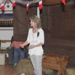 Aud Walaszek, Heritage Place activities coordinator introduces Bethlehem players.