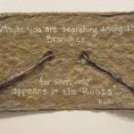 A mail art piece by Lynn Marie Naden. (Photo by Michael Armstrong, Homer News)