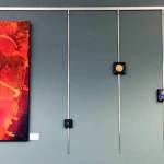 A rendition of the solar system, to scale, painted by Leslie Byrd is shown hanging in the Joyce K. Carver Memorial Soldotna Public Library in Soldotna. (Photo courtesy of Leslie Byrd)