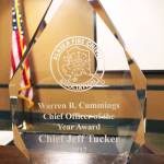The Alaska Fire Chiefs Association awarded the Warren B. Cummings Chief Officer of the Year Award for the first time this year, in honor of a 43-year veteran of the Alaska Fire Service who passed away from cancer. (Photo courtesy Kenai Fire Department)