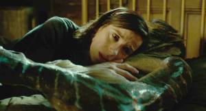 This image released by Fox Searchlight Pictures shows Sally Hawkins, left, and Doug Jones in a scene from the film &ldquo;The Shape of Water.&rdquo; Guillermo del Toro&rsquo;s Cold War fantasy romance is a contender for the Oscar for best picture. (Kerry Hayes/Fox Searchlight Pictures via AP)