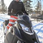 A rider returns from a 50-mile loop of the Caribou Hills as part of the WOW fundraiser for cancer patients held on Saturday, Feb. 24, 2018 near Ninilchik, Alaska. (Photo by Erin Thompson/Peninsula Clarion)