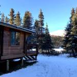 Romig Cabin, a public-use cabin on Juneau Lake, is seen here in Nov. 2017. The cabin can be rented online at recreation.gov and can be accesed by hiking, biking, skiing, horseback or snowmachine. (Photo by Kat Sorensen/Peninsula Clarion)