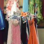 Dresses line the walls of Soldotna Prep School Friday for Cinderella&rsquo;s Closet, a program that provides free prom dresses and accessories to girls throughout the school district. (Photo by Kat Sorensen/Peninsula Clarion)