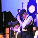 Student actors prepare for a tap-dancing scene during a dress rehearsal for Nikiski Middle-High School&rsquo;s production of &ldquo;Mary Poppins&rdquo; on Monday, April 23, 2018 in Nikiski, Alaska. The play premiers Friday at 7 p.m. at the high school. Tickets are $15. (Photo by Elizabeth Earl/Peninsula Clarion)