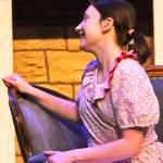 Jane Banks (played by Leora McCaughey) waits for a scene to start during a dress rehearsal for Nikiski Middle-High School&rsquo;s production of &ldquo;Mary Poppins&rdquo; on Monday, April 23, 2018 in Nikiski, Alaska. The play premiers Friday at 7 p.m. at the high school. Tickets are $15. (Photo by Elizabeth Earl/Peninsula Clarion)