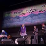 Mindy Rowland performs with her Fishermen at the 44th Annual Alaska Folk Festival in Centennial Hall on Monday, April 9, 2018. (Michael Penn | Juneau Empire)