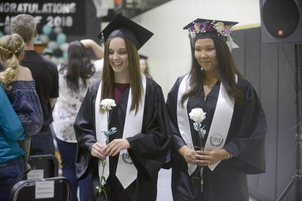 Nikiski students look back with fondness as they cross the finish line