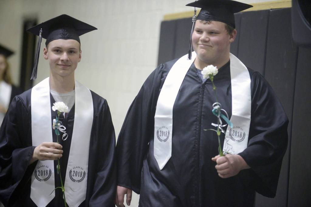 Nikiski students look back with fondness as they cross the finish line