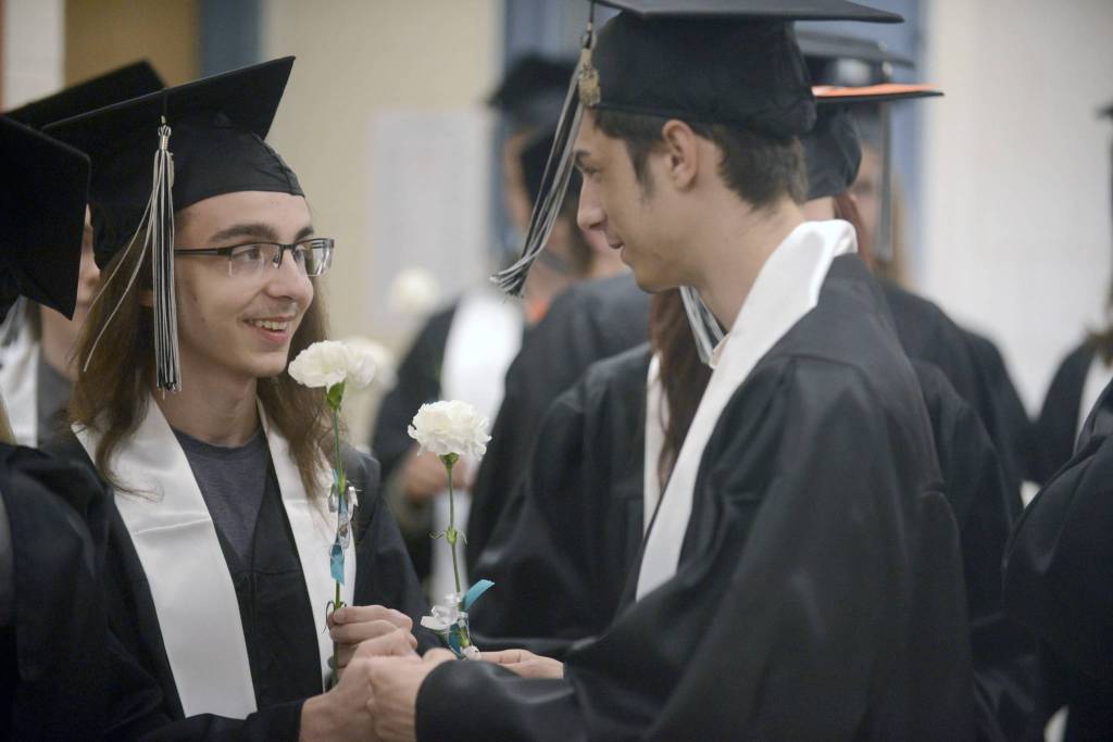 Nikiski students look back with fondness as they cross the finish line