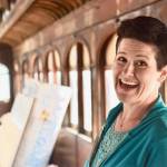 Chef Maya Wilson inside the Addie Camp train car on Tuesday, June 12, 2018, in Soldotna, Alaska. The 1913 train car is being refurbished as an intimate dining room for Soldotna&rsquo; newest restaurant Addie Camp Dining Car eatery and wine bar, which has plans to open this October. (Photo by Victoria Petersen/Peninsula Clarion)