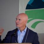 Kachemak Bay Writers&rsquo; Conference keynote speaker Anthony Doerr delivers the opening address at the start of the annual conference last Friday, June 5, at Land&rsquo;s End Resort. (Photo by Michael Armstrong/Homer News)