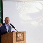 Kachemak Bay Writers&rsquo; Conference keynote speaker Anthony Doerr delivers the opening address at the start of the annual conference last Friday, June 5, at Land&rsquo;s End Resort. Doerr&rsquo;s talk, &ldquo;Some Thoughts on the Importance of Artistic Failure,&rdquo; discussed his experiences with failure. (Photo by Michael Armstrong/Homer News)