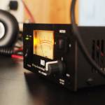 Equipment sits on a table inside the Moosehorn Amateur Radio Club&rsquo;s mobile communications van at Skyview Middle School on Saturday, June 23, 2018 near Soldotna, Alaska. Saturday was the annual Field Day, in which the club members operate ham radios by generator and make as many contacts with radio operators across North America as possible throughout the day. (Photo by Elizabeth Earl/Peninsula Clarion)