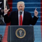 President Donald Trump delivers his inaugural address after being sworn in as the 45th president of the United States during the 58th Presidential Inauguration at the U.S. Capitol in Washington, Friday, Jan. 20, 2017. (AP Photo/Patrick Semansky)